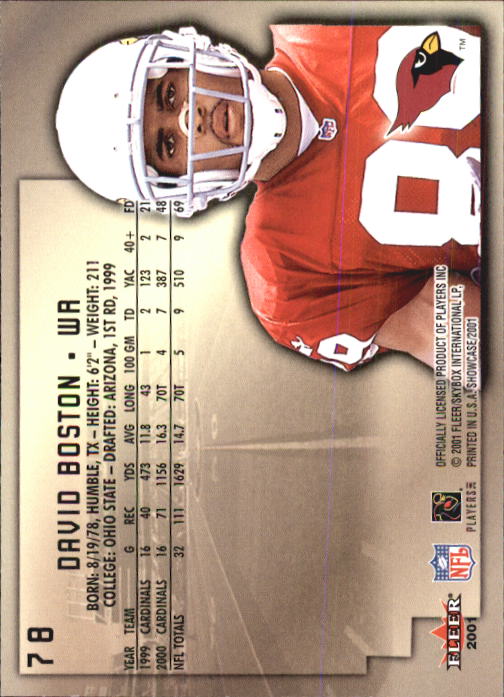 2001 Fleer Showcase Football Card Pick - Picture 149 of 225