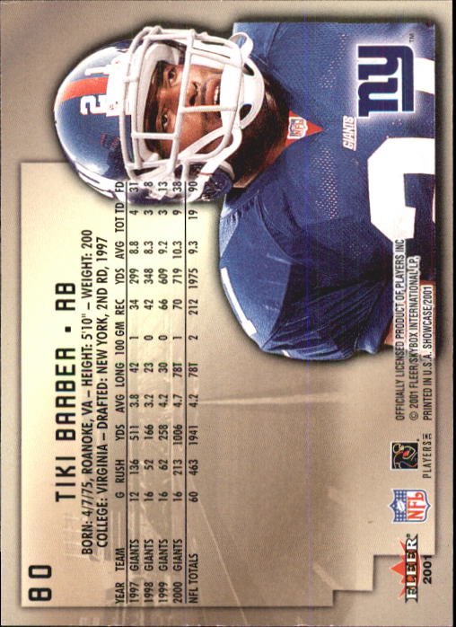 2001 Fleer Showcase Football Card Pick - Picture 153 of 225