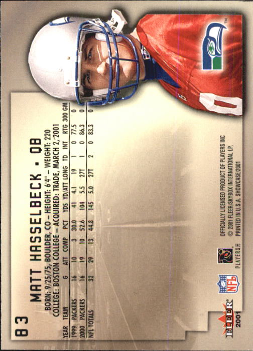 2001 Fleer Showcase Football Card Pick - Picture 159 of 225