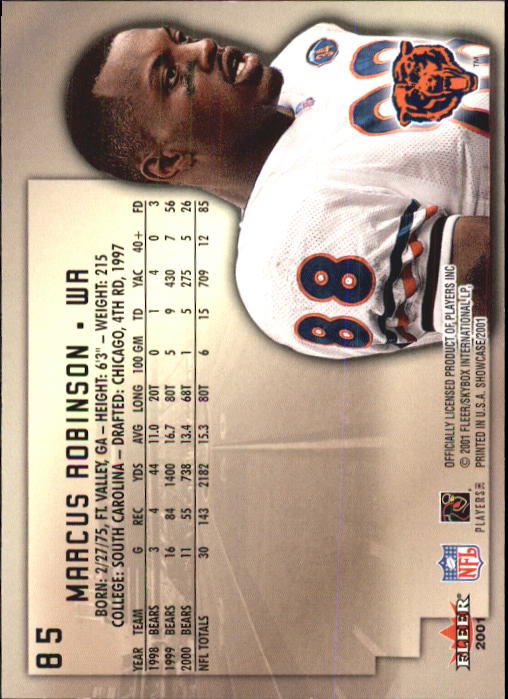 2001 Fleer Showcase Football Card Pick - Picture 163 of 225
