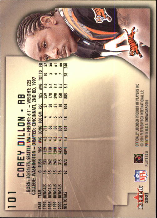 2001 Fleer Showcase Football Card Pick - Picture 193 of 225