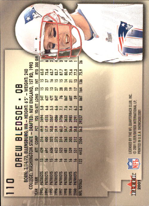 2001 Fleer Showcase Football Card Pick - Picture 199 of 225