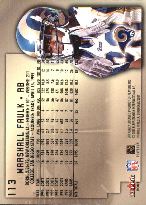 2001 Fleer Showcase Football Card Pick - Picture 205 of 225