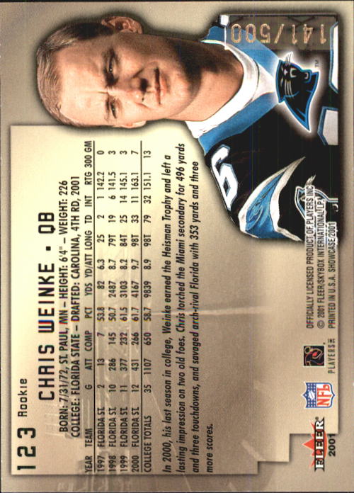 2001 Fleer Showcase Football Card Pick - Picture 207 of 225