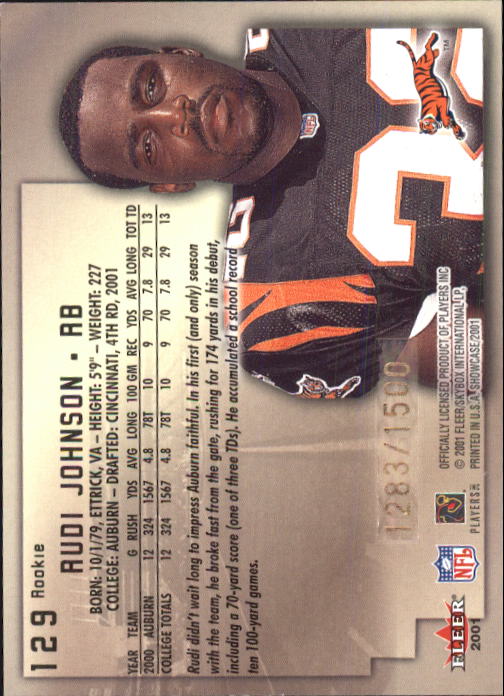 2001 Fleer Showcase Football Card Pick - Picture 209 of 225
