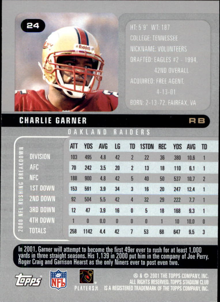 2001 Stadium Club Football Card Pick - Picture 33 of 213