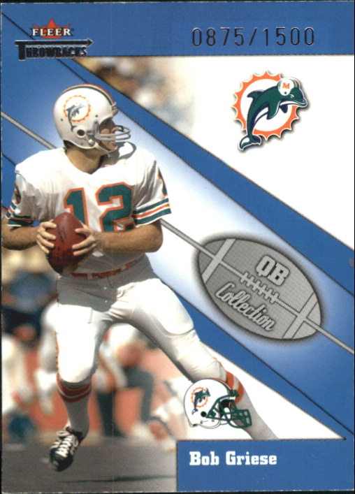 2002 Fleer Throwbacks Football QB Collection YOU PICK - Picture 22 of 23