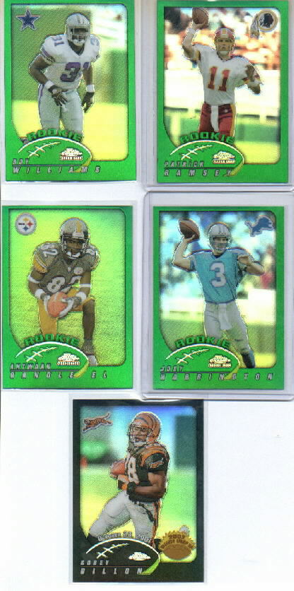 2002 Topps Chrome Football Part 2 Insert and Parallel Cards - Picture 58 of 84