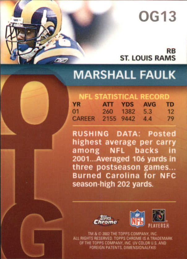 2002 Topps Chrome Football Part 2 Insert and Parallel Cards - Picture 19 of 84