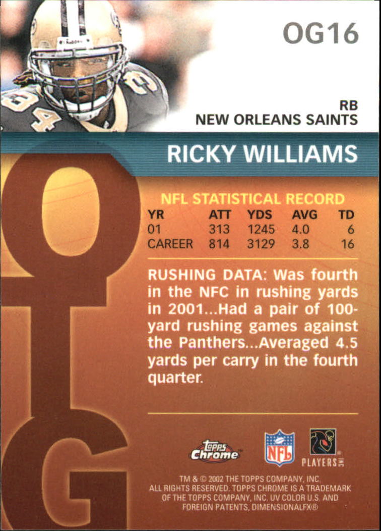 2002 Topps Chrome Football Part 2 Insert and Parallel Cards - Picture 23 of 84