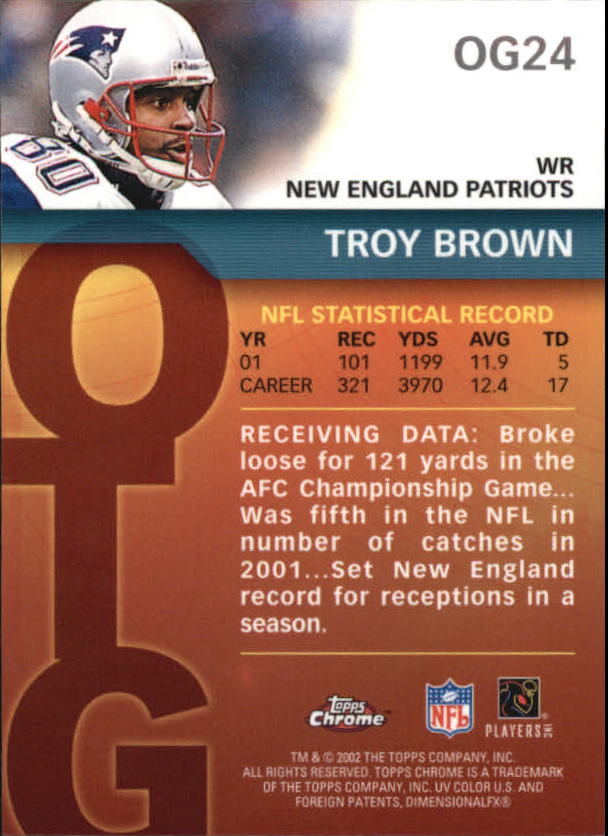 2002 Topps Chrome Football Part 2 Insert and Parallel Cards - Picture 31 of 84