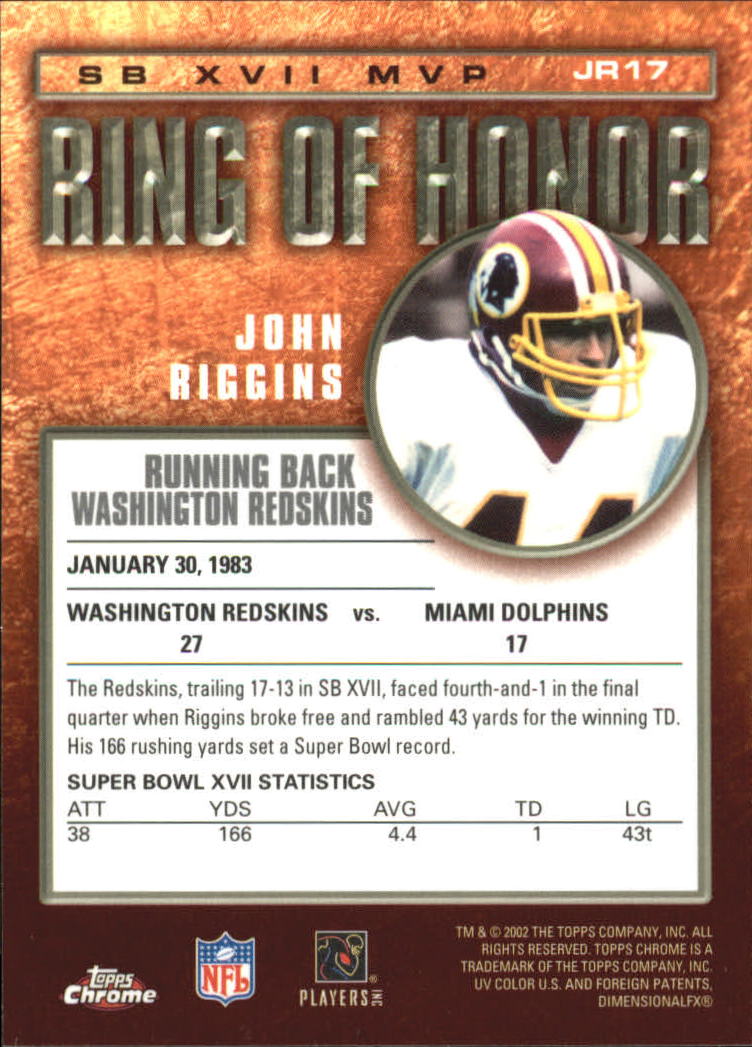 2002 Topps Chrome Football Part 2 Insert and Parallel Cards - Picture 70 of 84