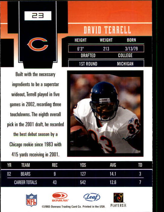2003 Leaf Certified Materials Football - Picture 47 of 300