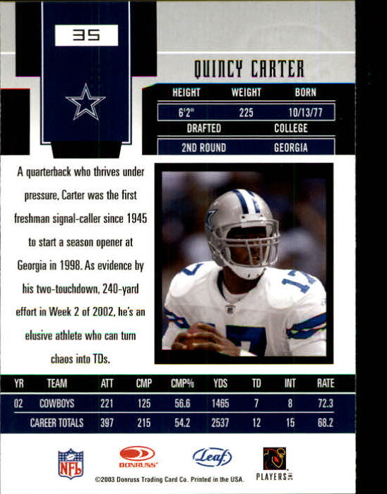 2003 Leaf Certified Materials Football - Picture 71 of 300