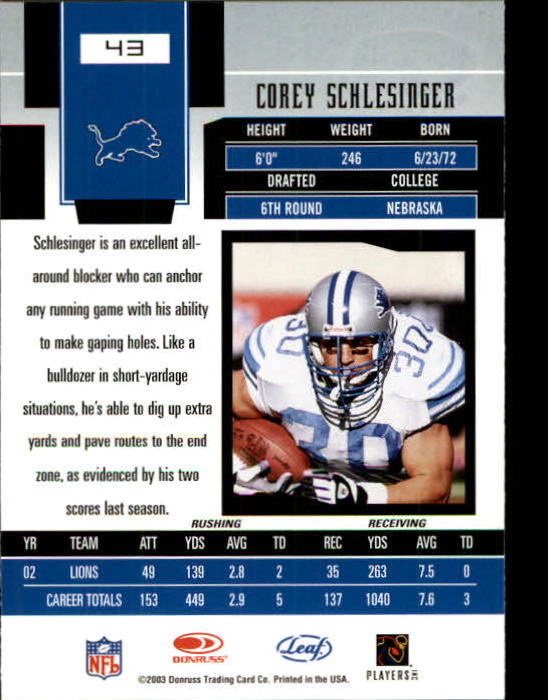 2003 Leaf Certified Materials Football - Picture 87 of 300