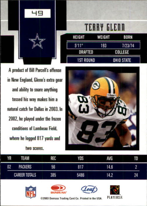 2003 Leaf Certified Materials Football - Picture 99 of 300