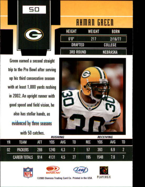 2003 Leaf Certified Materials - #18 Julius Peppers