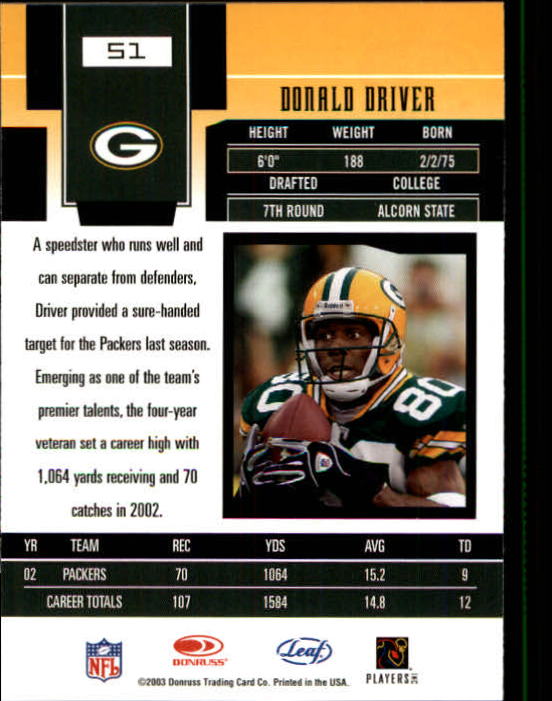 2003 Leaf Certified Materials - #18 Julius Peppers