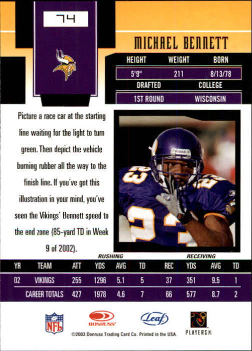 2003 Leaf Certified Materials Football - Picture 149 of 300