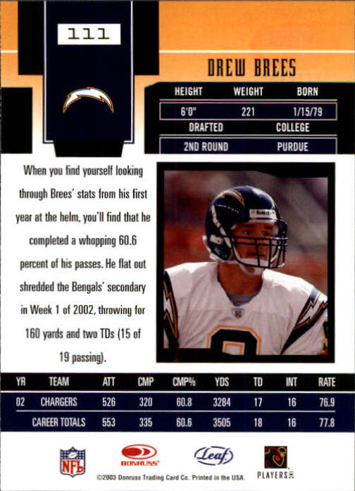 2003 Leaf Certified Materials Football - Picture 221 of 300