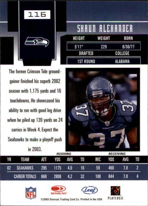 2003 Leaf Certified Materials - #18 Julius Peppers