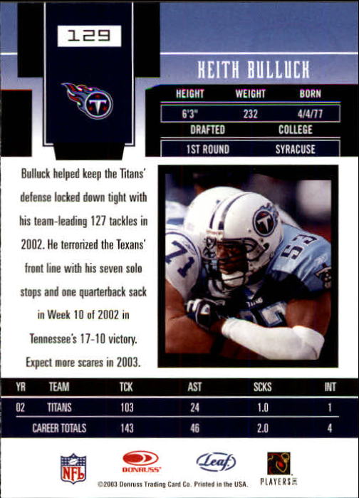 2003 Leaf Certified Materials - #18 Julius Peppers