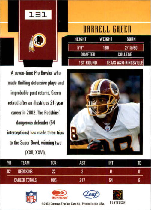 2003 Leaf Certified Materials Football - Picture 261 of 300