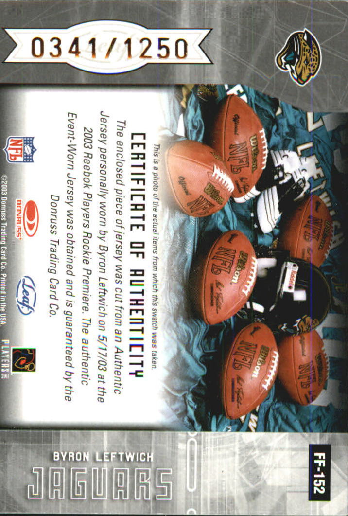 2003 Leaf Certified Materials - #18 Julius Peppers