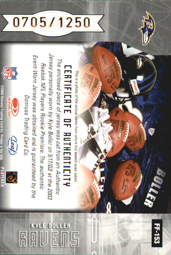 2003 Leaf Certified Materials - #18 Julius Peppers