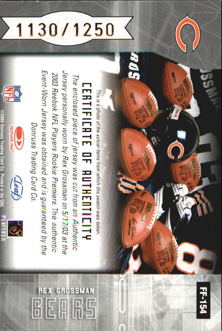 2003 Leaf Certified Materials - #18 Julius Peppers