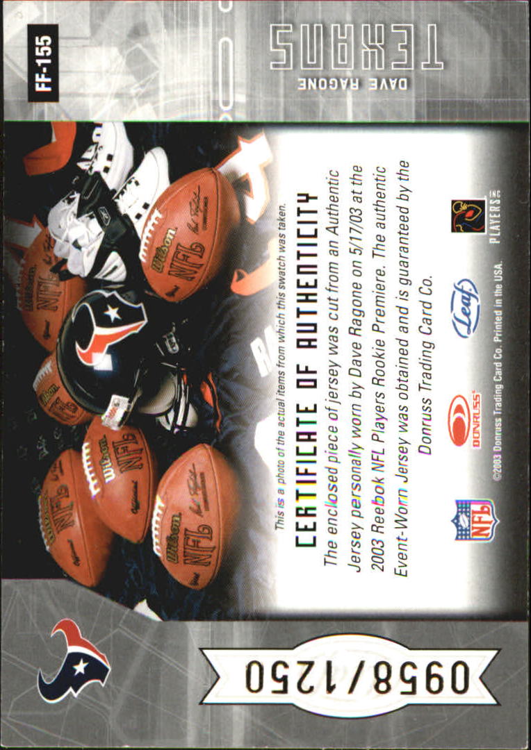 2003 Leaf Certified Materials - #18 Julius Peppers