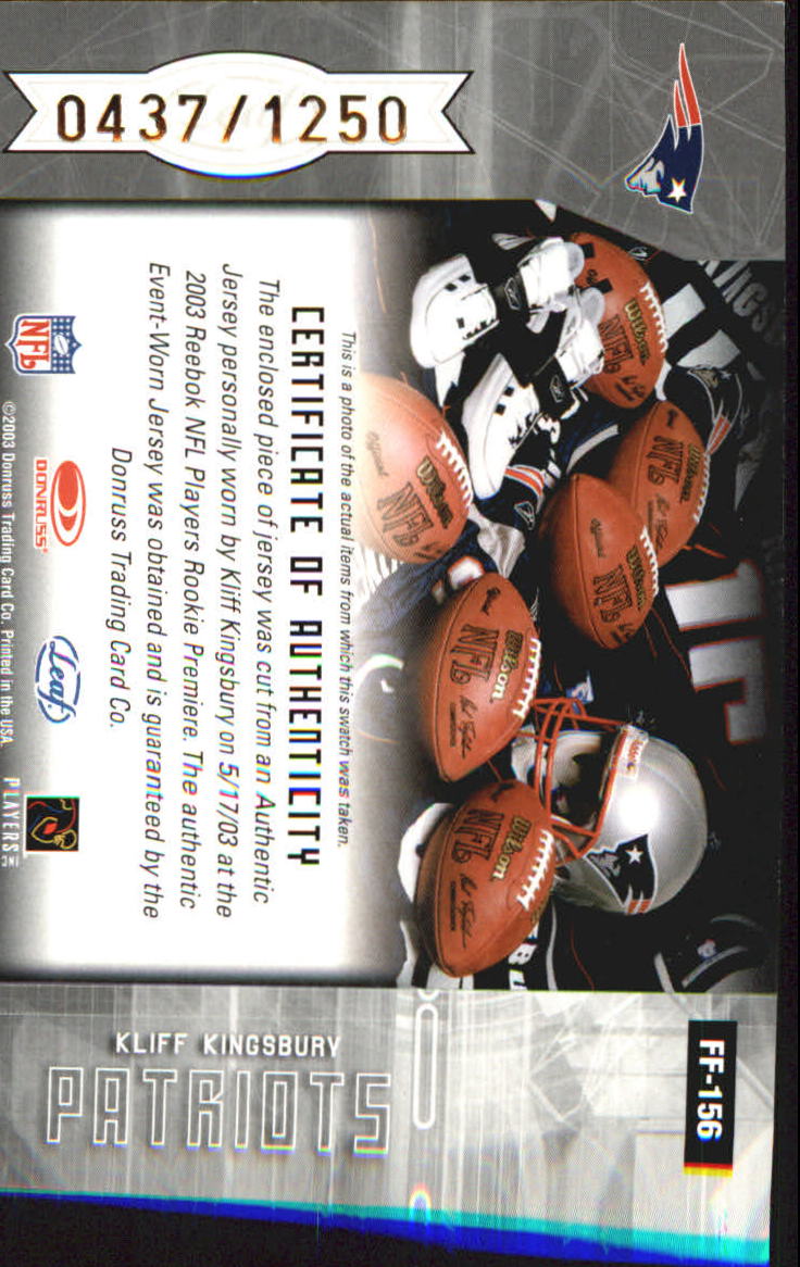 2003 Leaf Certified Materials - #18 Julius Peppers