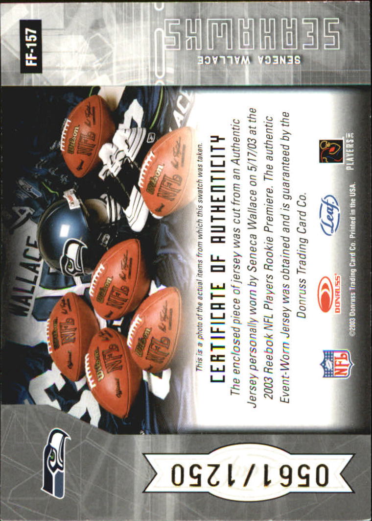 2003 Leaf Certified Materials - #18 Julius Peppers