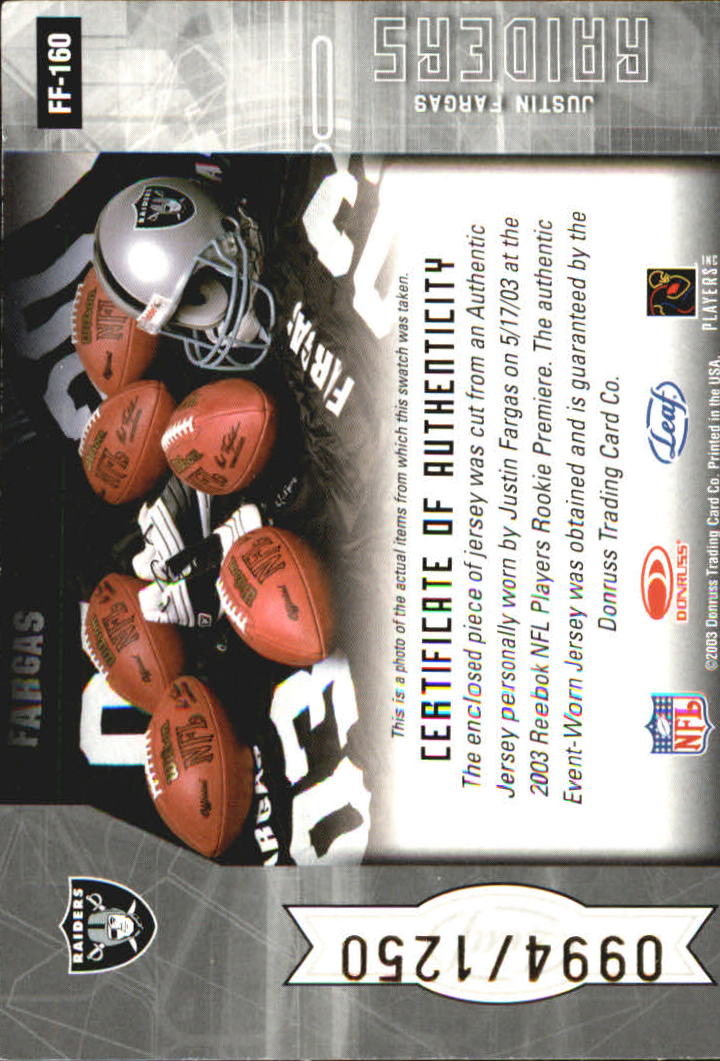 2003 Leaf Certified Materials - #18 Julius Peppers