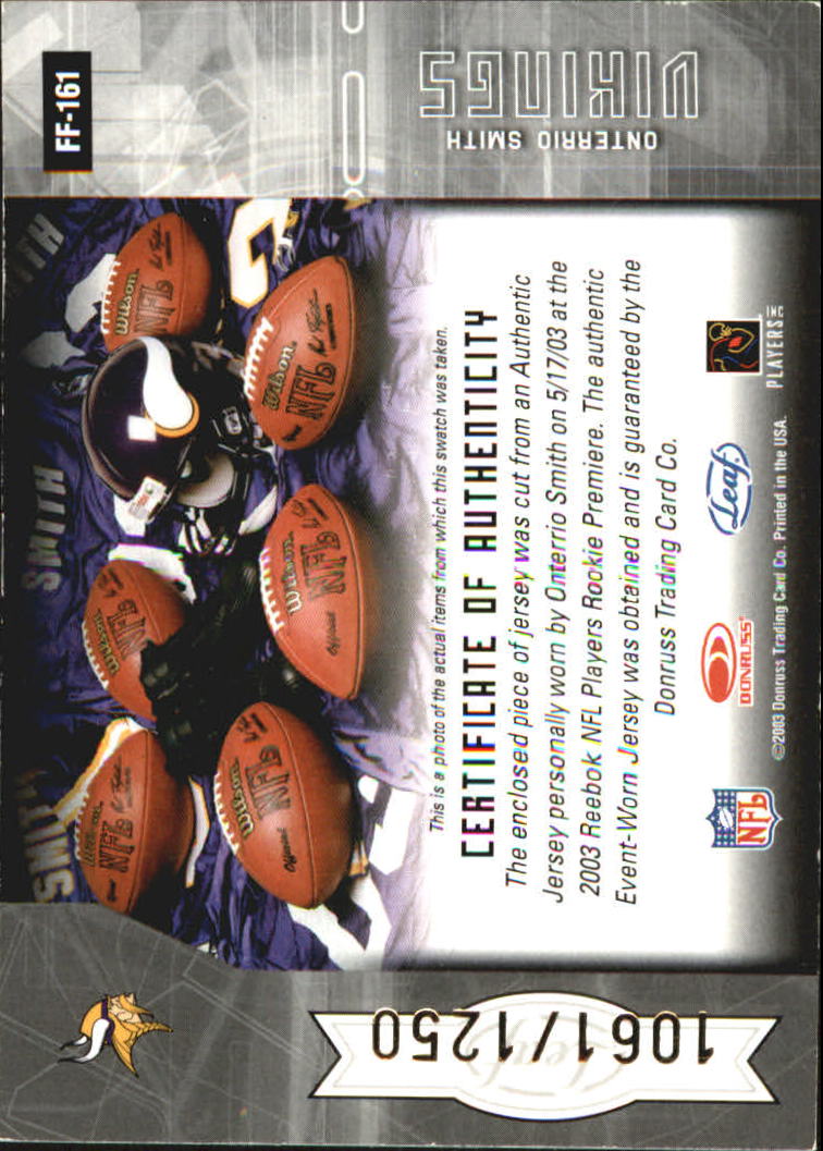 2003 Leaf Certified Materials - #18 Julius Peppers