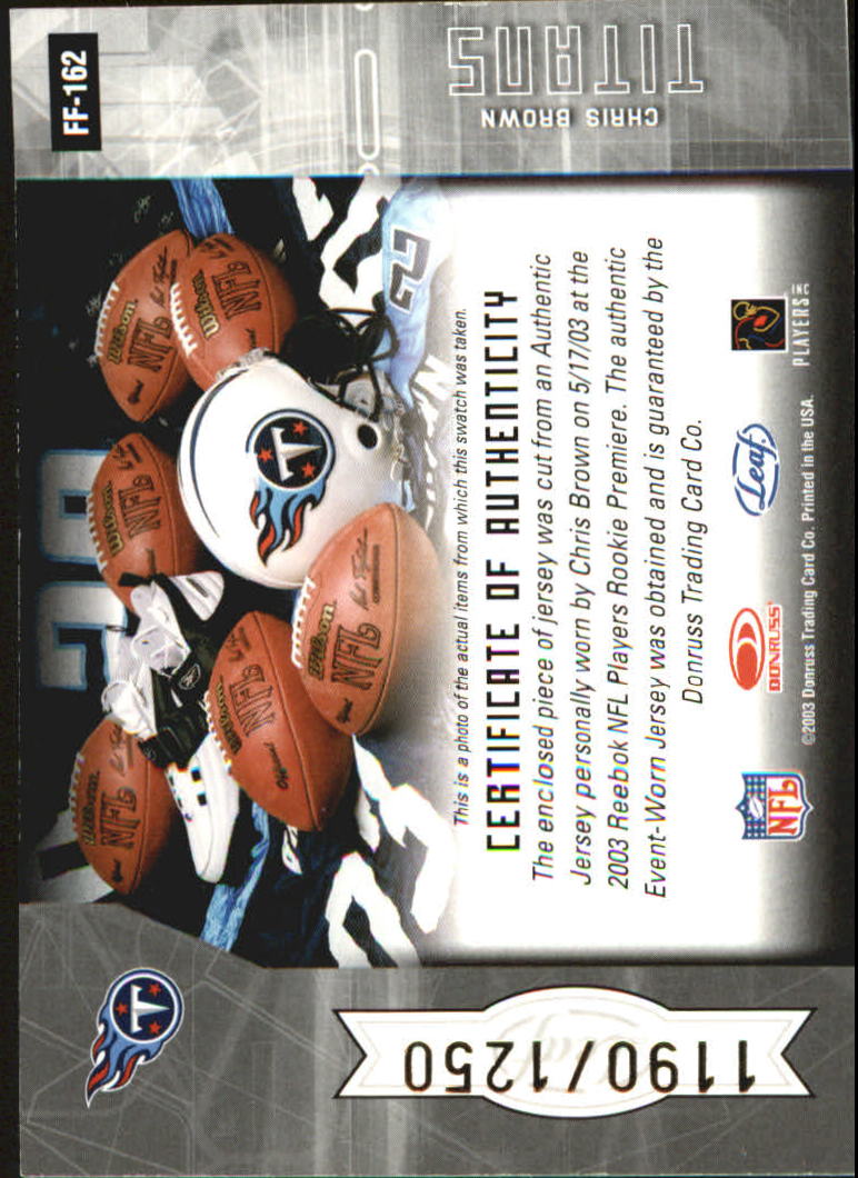 2003 Leaf Certified Materials - #18 Julius Peppers