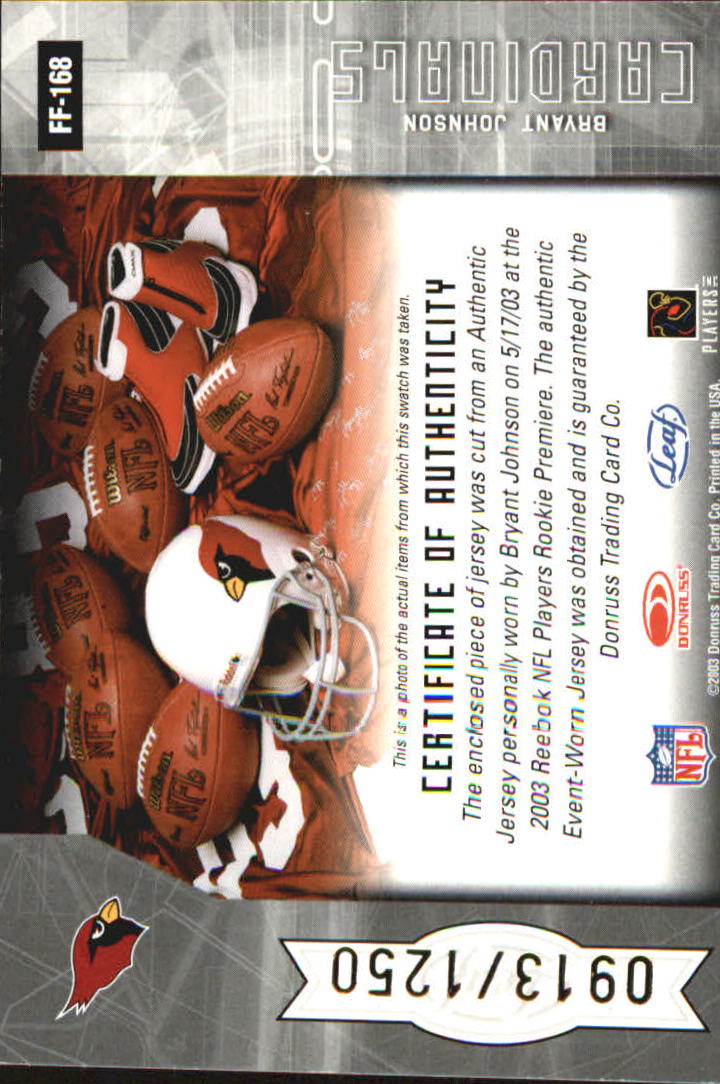 2003 Leaf Certified Materials - #18 Julius Peppers