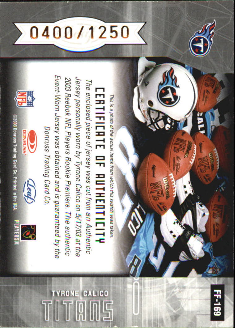 2003 Leaf Certified Materials - #18 Julius Peppers