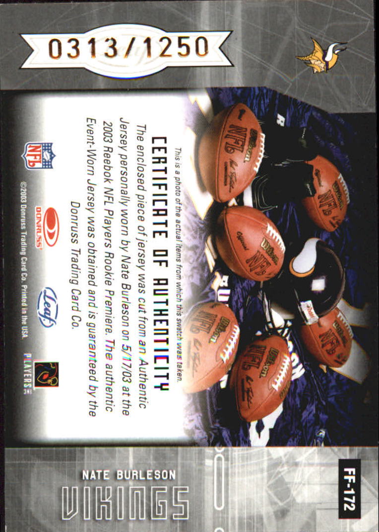 2003 Leaf Certified Materials - #18 Julius Peppers