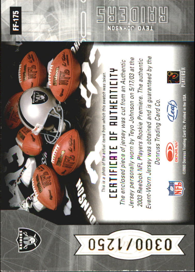 2003 Leaf Certified Materials - #18 Julius Peppers