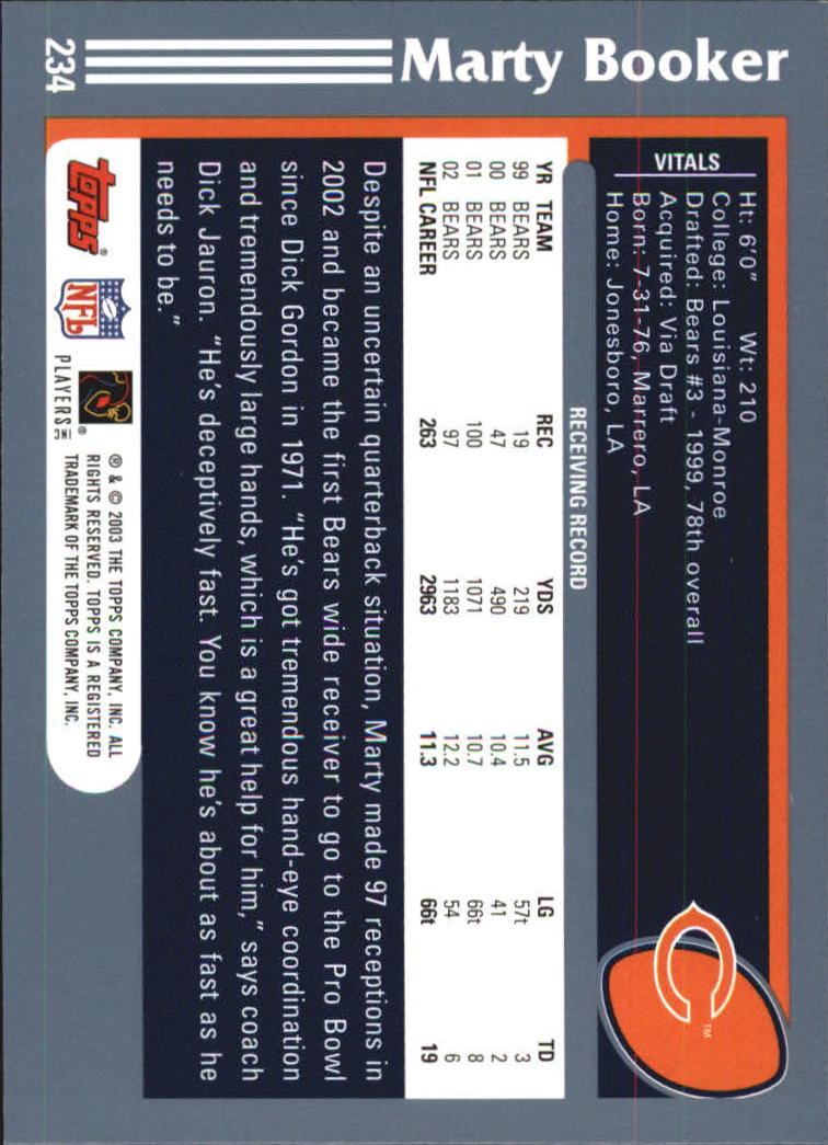 2003 Topps Football 201-300 YOU PICK - Picture 67 of 181