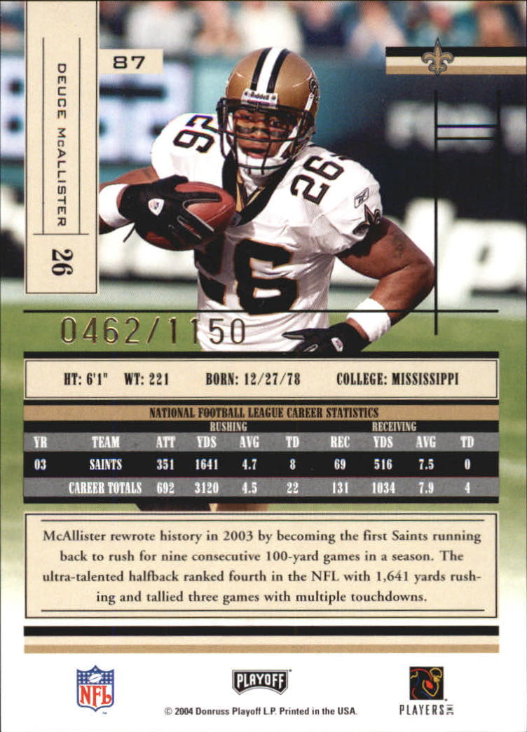 2004 Absolute Memorabilia Football - Picture 103 of 291
