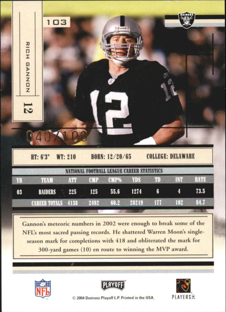 2004 Absolute Memorabilia Football - Picture 244 of 291