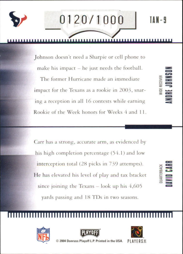 2004 Absolute Memorabilia Football - Picture 256 of 291