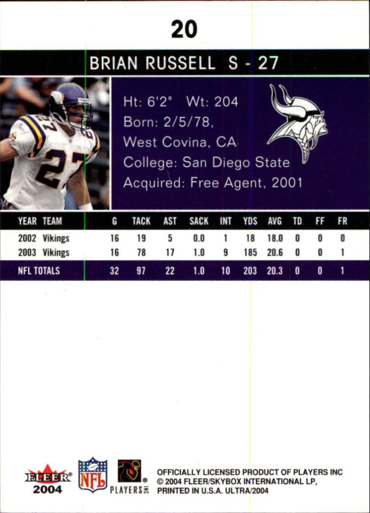 2004 Ultra Football Part 1 - Picture 41 of 423