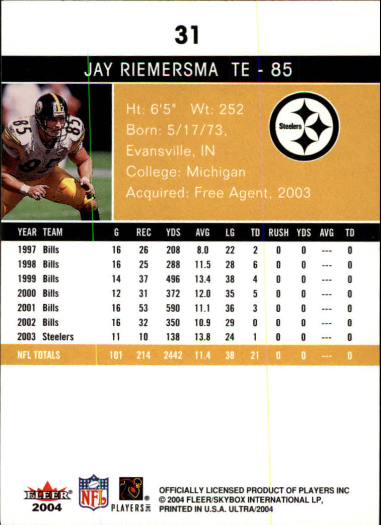 2004 Ultra Football Part 1 - Picture 63 of 423