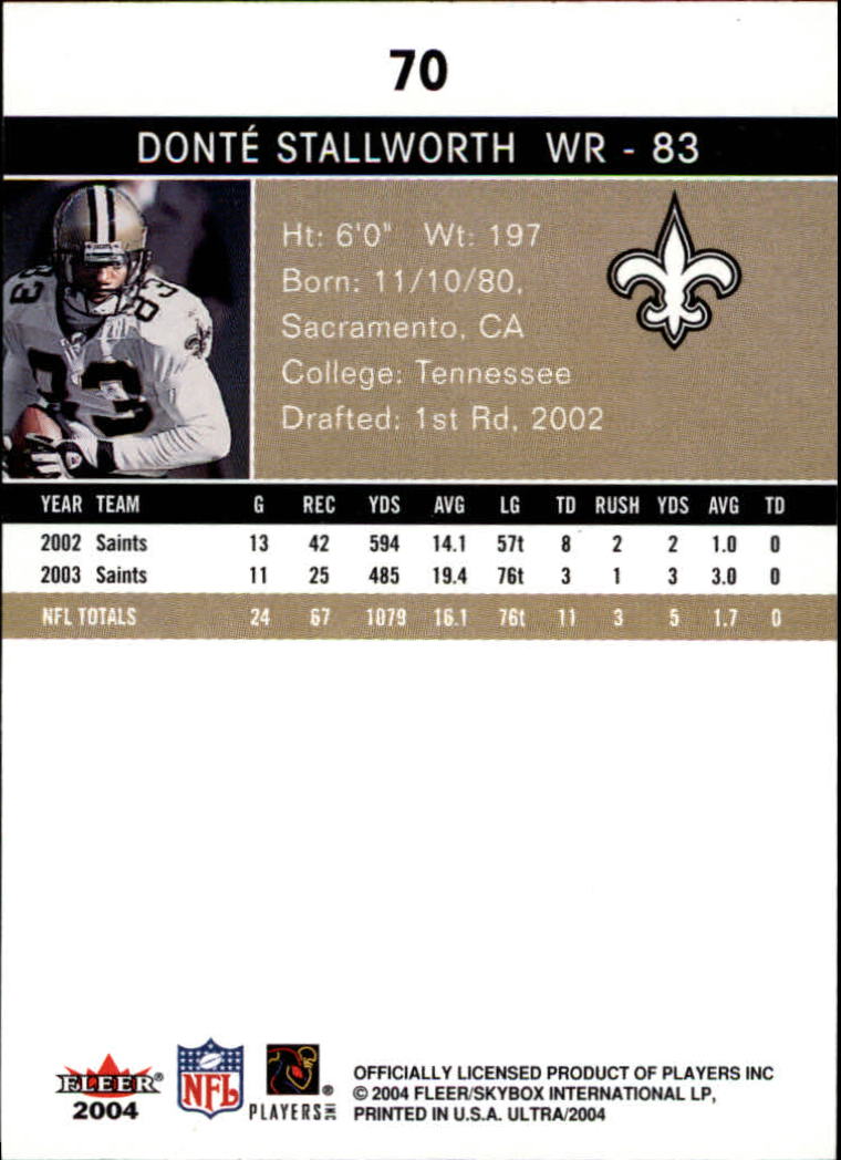 2004 Ultra Football Part 1 - Picture 135 of 423