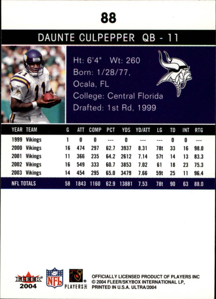 2004 Ultra Football Part 1 - Picture 167 of 423