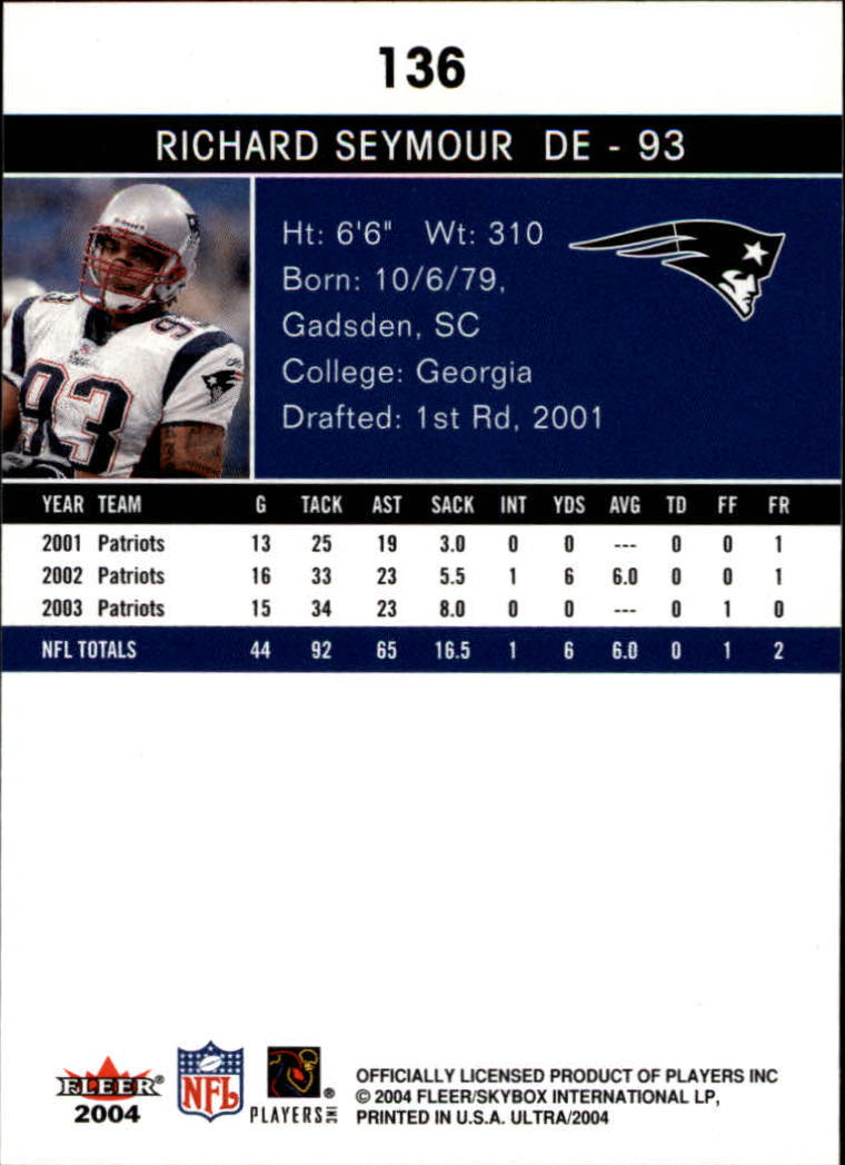 2004 Ultra Football Part 1 - Picture 257 of 423