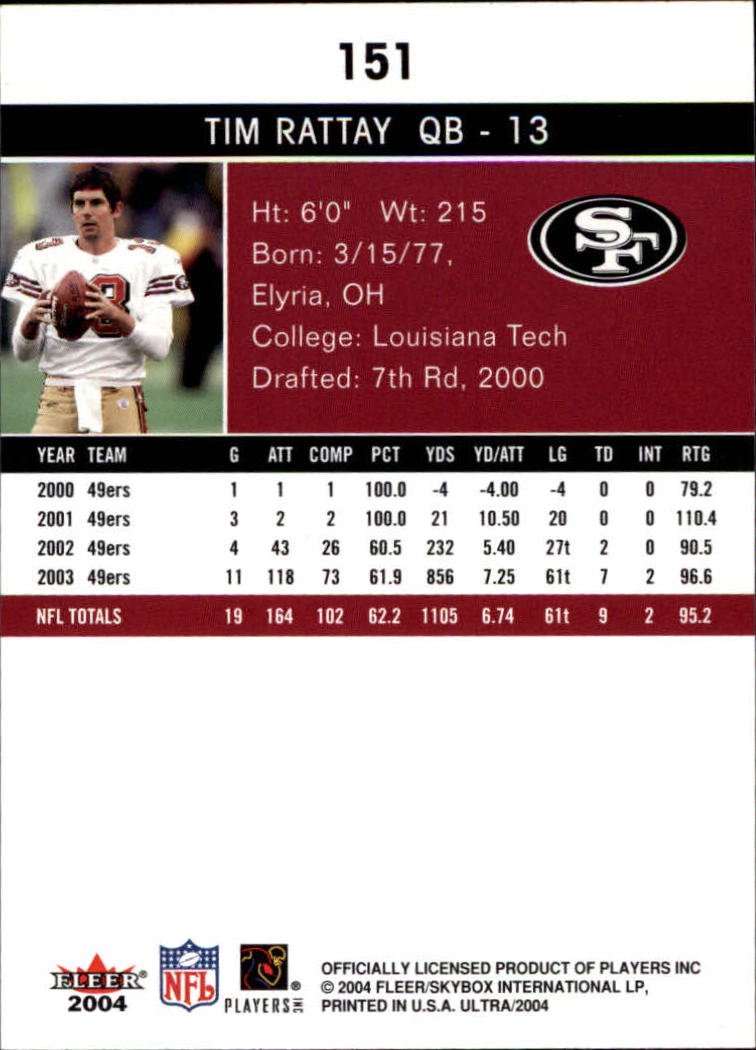 2004 Ultra Football Part 1 - Picture 287 of 423